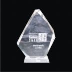 Stone Shape Crystal Trophy